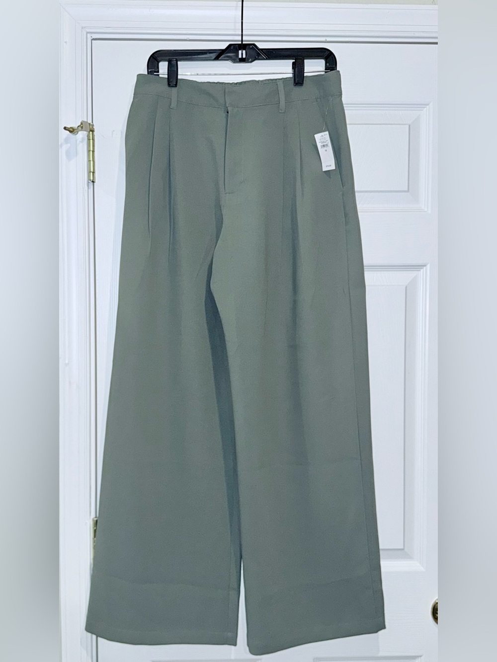 GAP Factory Light Olive Green Wide-Leg Trousers